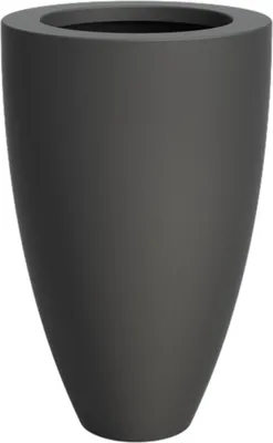 Produktbild von Adezz Canna Pflanzgefäß Fiberglas Pflanzkübel Blumenkübel 70x112 cm schwarz