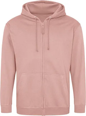 Produktbild von Just Hoods JH050 | Herren Kapuzenpulli mit Reisverschluss / Zoodie - Farbe: Dusty Pink - Größe: S