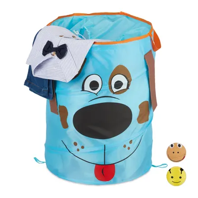Produktbild von relaxdays Pop-Up Wäschekorb für Kinder