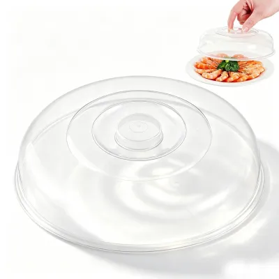 Mikrowellen-Abdeckhaube, 23 cm, rund, transparent, wiederverwendbar