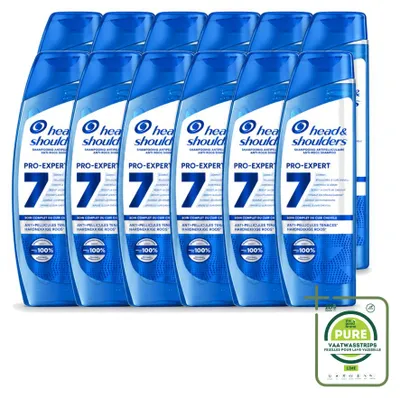 Productafbeelding van 12 x Head & Shoulders Pro-Expert 7 Anti-roos Shampoo - 250 ml - Grote verpakking - 12 stuks