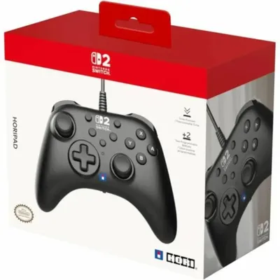 Produktbild von Hori HORIPAD Turbo, Gamepad, Nintendo Switch 2, D-Pad, Home button, Turbo-Taste, Analog / Digital, Kabelgebunden, USB