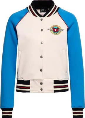 Produktbild von Queen Kerosin College Jacke - Wonder Cat Beige XXL