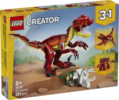 Produktbild von LEGO Creator 3-in-1-Set Wilder Dinosaurier - Dino Spielzeug für Kinder - Dinosaurier Modellbau Bauset - Dino Set mit 3 Bauoptionen - Kinder Geschenk für Jungen und Mädchen - 31379