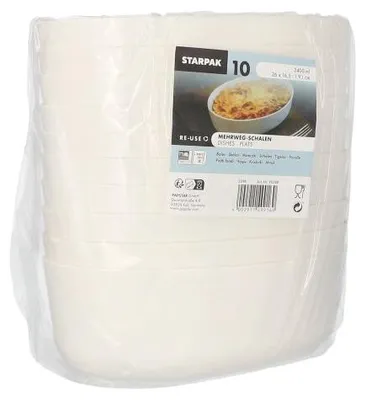 Produktbild von Mehrweg-Schalen oval 2400 ml 9,1 cm x 16,5 cm x 26 cm weiss "Cella"