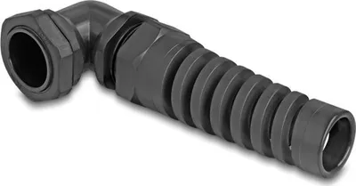 Produktbild von Kabelverschraubung 90° PG21 schwarz mit Zugentlastung IP68