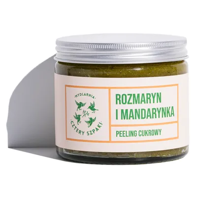 Produktbild von Zuckerkörperpeeling mit Rosmarin und Mandarine, 250 ml - Mydlarnia Cztery Szpaki