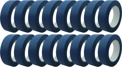 Produktbild von Profi Abdeckband Blau 30mm x 50m - 16 Rollen Feinkreppband für präzises Abkleben im Innen- und Außenbereich