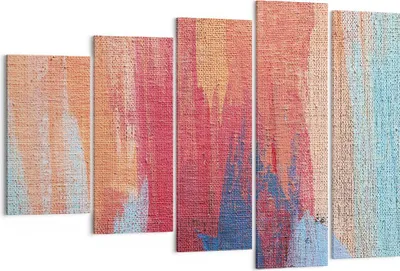 Produktbild von Bild auf Leinwand - Leinwandbild - 5 Teile - Die Farben Farben Abstraktion - 150x100cm - Wand Bild - Wanddeko - Wandbilder - Leinwanddruck - Bilder - Wanddekoration - Leinwand bilder - EG150x100-5069