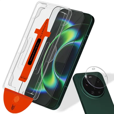 Produktbild von 1-Pack Xiaomi 17 Ultra Displayschutzfolie & 1-Pack Kameraschutz - Gehärtetes Glas | [Automatische Installation] - Blasenfrei