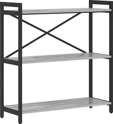 Produktbild von vidaXL Bücherregal Grau Sonoma 80 x 30 x 85 cm Holzwerkstoff