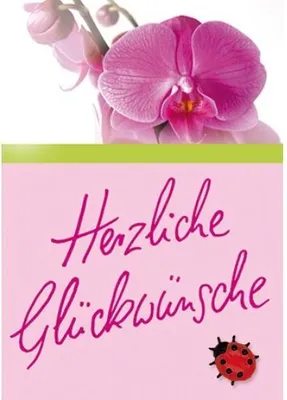 Produktbild von Allgemeine Wünsche  Herzliche Glückwünsche  MiniKlammerkarte  Blumenkä