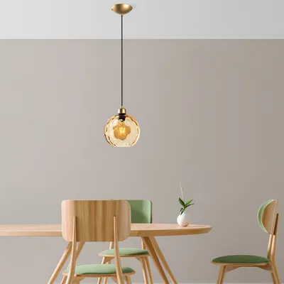 Immagine prodotto di Opviq, Benek - 20-14314, Lampadario, giallo, CORPO IN METALLO, 20 x 20 x 40 - 120 cm