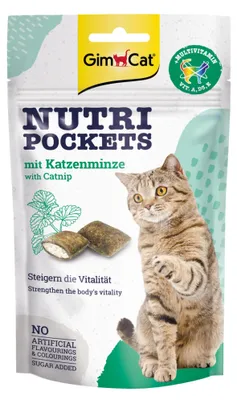 Zdjęcie produktu dla GimCat Nutri Pockets, Dorosły, Kocimiętka, 60 g