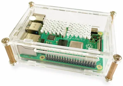 Image de Boîtier Raspberry Acrylique pour Pi 4 à visser