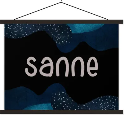 Produktbild von MuchoWow® Textilposter Sanne - Pastell - Mädchen 120x90 cm mit schwarzem Rahmen - Aufhänger für Poster