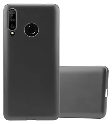 Produktbild von Cadorabo Schutzhülle für Huawei P30 LITE Hülle in Grau Handyhülle TPU Silikon Etui Cover Case