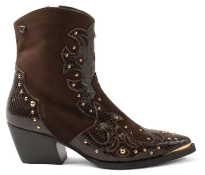 Produktbild von Lazamani Fenne Damen Leder-Stiefeletten Brown Größe 40