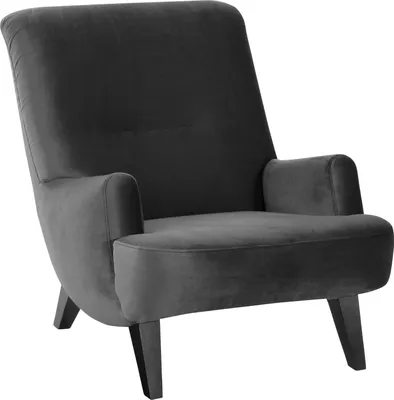 Produktbild von Max Winzer Sessel Brandford - Samtvelours anthrazit - Maße: 71 x 101 x 80 cm