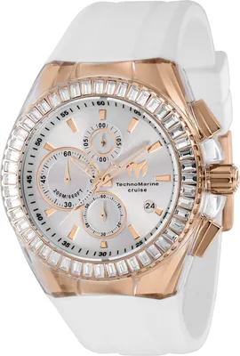 Produktbild von TechnoMarine Cruise TM-121161 Herrenarmbanduhr - Quarzwerk - Edelstahl mit Silbernem Zifferblatt - 45 mm