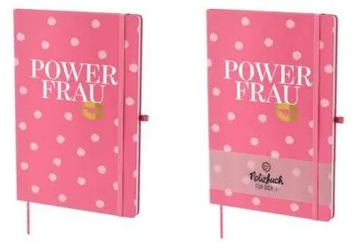Produktbild von Notizbuch, A5, 96 linierte Seiten, Hardcover, Gummibandverschluss, Lesebändchen, Stiftehalter