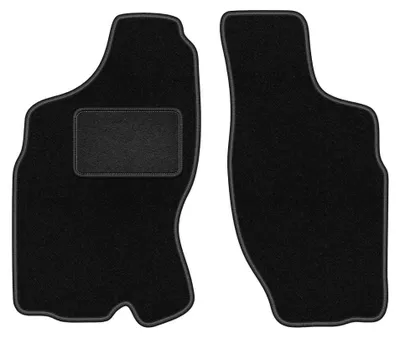 Produktbild von Velours-Fußmatten Vorne für Nissan Terrano II 1993-2005 (SUV) – 2-tlg, Schwarz, passgenau – Wielganizator LUX