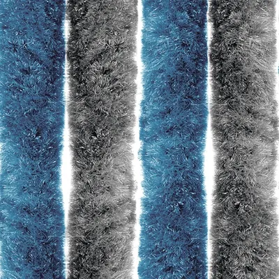 Obrázok produktu pre Flísové závesy, 200 x 90 cm, strieborná/modrá farba
