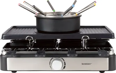 Zdjęcie produktu dla SilverCrest SRGF 1400 A1 – urządzenie wielofunkcyjne: grill i raclette, z termostatem