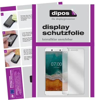 Produktbild von 2x Schutzfolie für Nokia 7 klar Displayschutzfolie Folie Display Schutz dipos