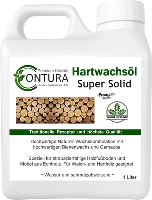 Produktbild von 1Liter - Contura Profi Hartwachsöl Super Solid Holzöl Holzschutz Wachs Öl