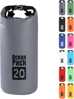 Imagen del producto de Bolsa seca impermeable de 20 litros, ideal para actividades al aire libre, como el paddleboarding