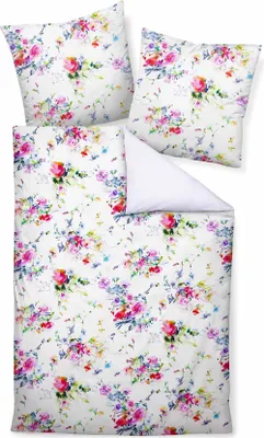 Produktbild von Janine Design Mako-Satin Bettwäsche-Garnitur modern art 42070 Farbe multicolor 09 Größe 135X200 + 80x80 cm AL