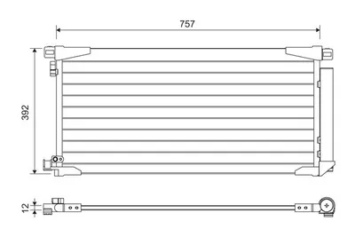 Produktbild von VALEO 822607 Kondensator Klimaanlage Klimakondensator für TOYOTA Auris Kombi (E18) +Trockner