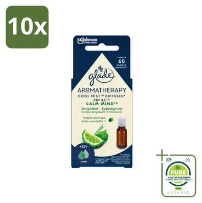 Immagine prodotto di 10 flaconi ricarica per diffusore di aromaterapia Glade "Calma della Mente" - 17,4 ml - Confezione grande - 10 pezzi