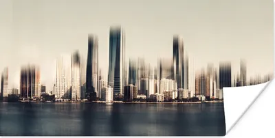 Produktbild von MuchoWow® Poster Ereignisreiche Stadt Miami 40x20 cm - Poster für die Wand - Poster Schlafzimmer
