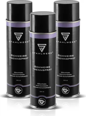 Produktbild von STAHLWERK Schweiß-Trennspray 3er Set multifunktionales Sicherheits-Spray