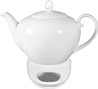Produktbild von Seltmann Weiden Rondo/Liane Weiß Teekanne mit Stövchen 1,1l