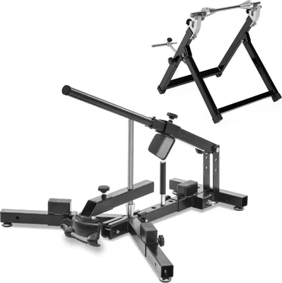 Produktbild von Reifenmontiergerät 12-21" Set + Wuchtbock für Motorradreifen schwarz