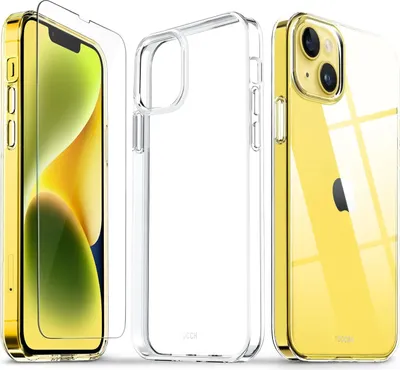 Produktbild von Hülle für Apple iPhone 13 2021/ iPhone 14 transparent + Glas