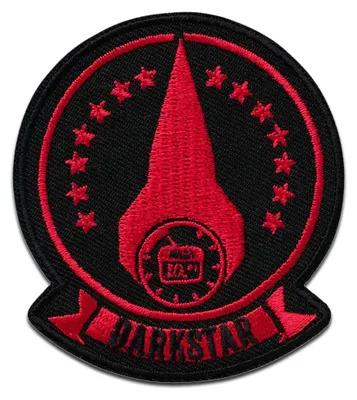 Obrázek produktu pro Mono-Quick Top Gun Maverick Darkstar - nažehlovací nášivka, nažehlovací obtisk, nášivka, záplata, k nažehlení, velikost: 7 x 6,2 cm
