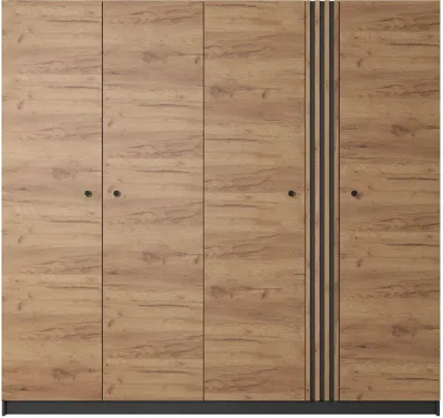 Produktbild von Kleiderschrank DECO A eiche craft gold/ anthrazit