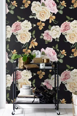 Produktbild von Coloray Fototapete 312x219 cm Vlies-Fototapete - Vintage Rosenblumen