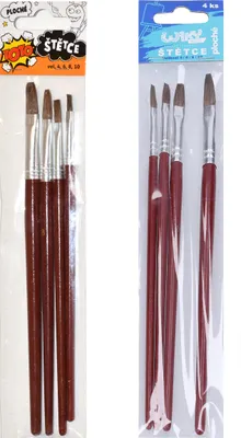 Obrázek produktu pro Sada štětců 4 ks ploché