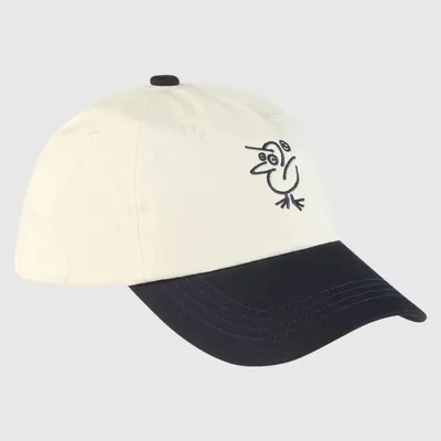 Produktbild von Cleptomanicx Dad Cap "Sketch Gull 2-Tone" One Size Raw Undyed