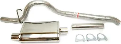 Zdjęcie produktu dla Sportowy układ wydechowy 4.0-L. Zestaw wydechowy Flow Weld ze stali nierdzewnej Jeep Cherokee XJ 99-01