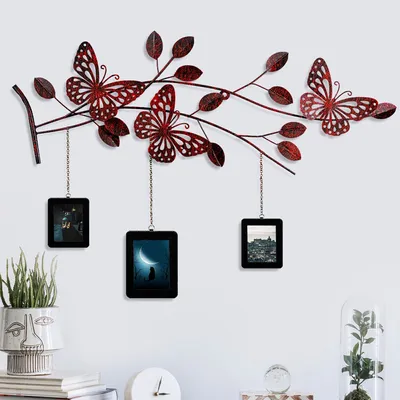 Obrázek produktu pro Wallity, Dalvere 1, Dekorativní kovový doplněk na zeď, 100 % KOV, Vícebarevná, 93 x 65 x 4 cm