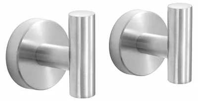Productafbeelding van VDN Stainless Handdoekhaakjes zilver (2 stuks)