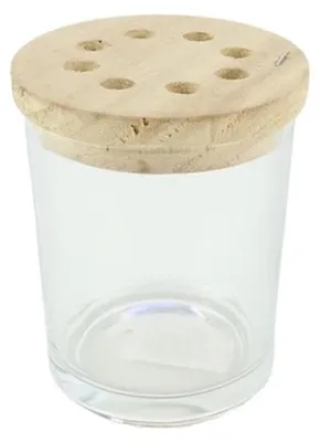 Immagine prodotto di Hbx vaso naturale da interno con coperchio ø9,2xh7,5cm trasparente