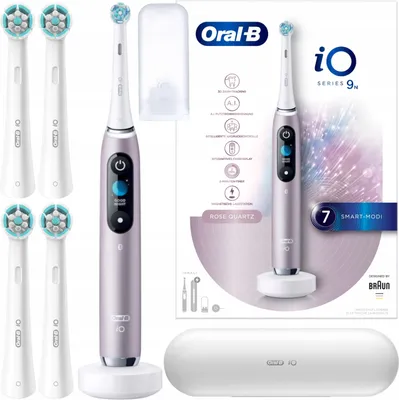 Produktbild von Oral-B | Elektrische Zahnbürste iO Series 9 - Rose Quartz - Mit AI-Technologie - 7 Reinigungsmodi