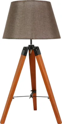 Immagine prodotto di Lampada da tavolo LUGANO, legno chiaro e marrone, 1xE27x60W, legno, dimensioni: 68x35x35 cm, IP20, Candellux